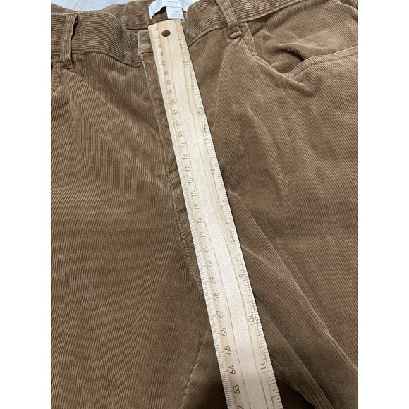 Talbots Caramel Corduroy Straight Leg Pant Size 12P - Picture 8 of 8